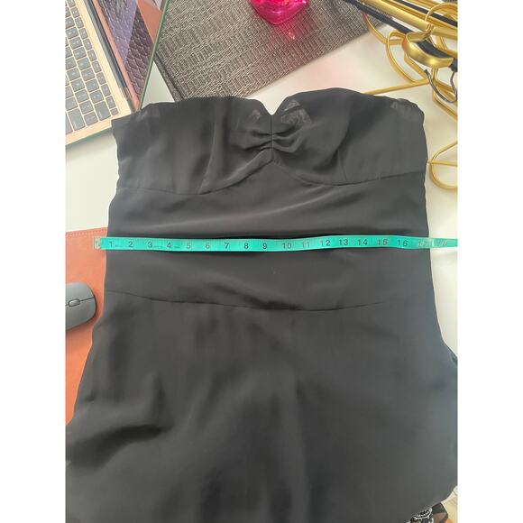 Vintage Maggy London Pinup Style Feminine Dress black Small/ medium - Picture 5 of 8